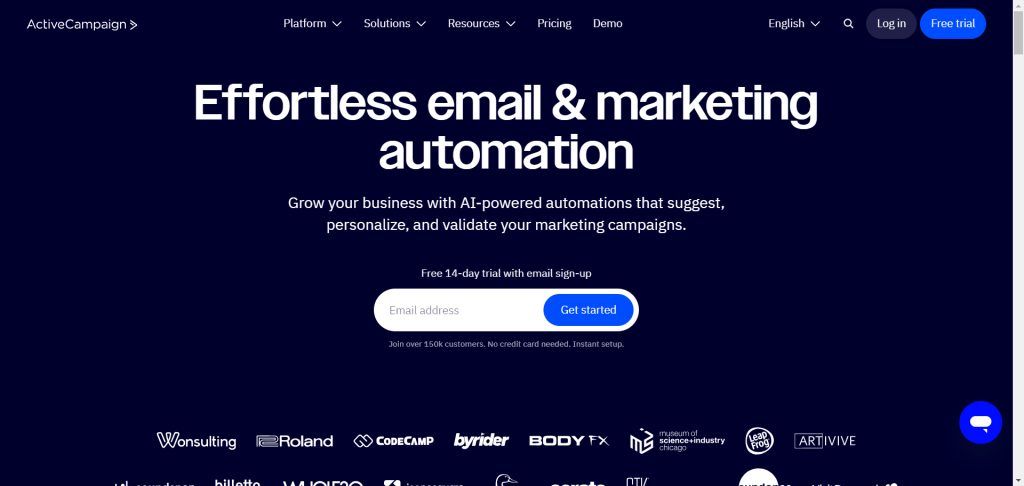 ActiveCampaing Email marketing automation