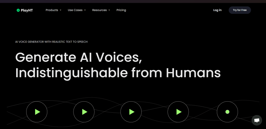 Play.ht text to speech and voice generator