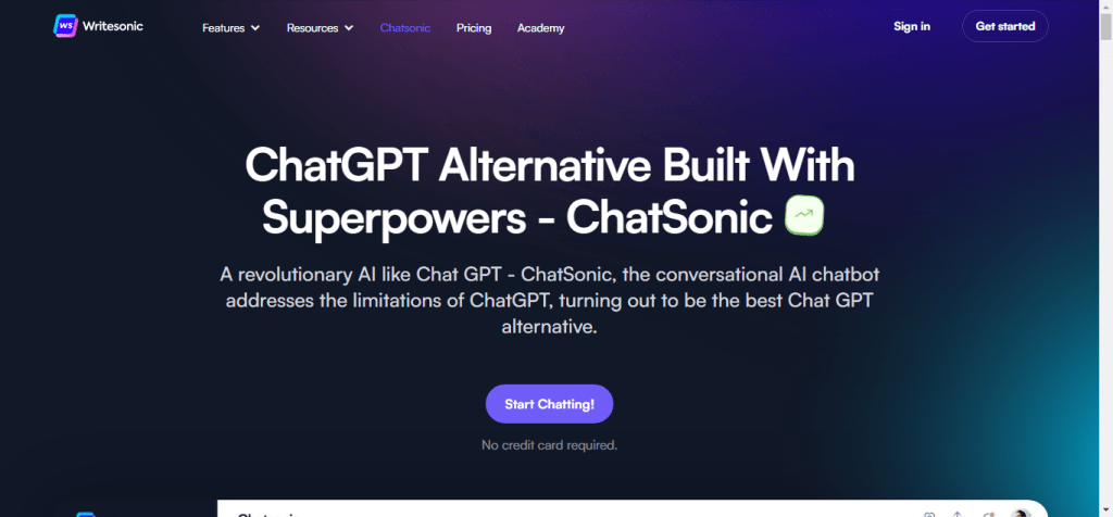 ChatSonic ai chatbot