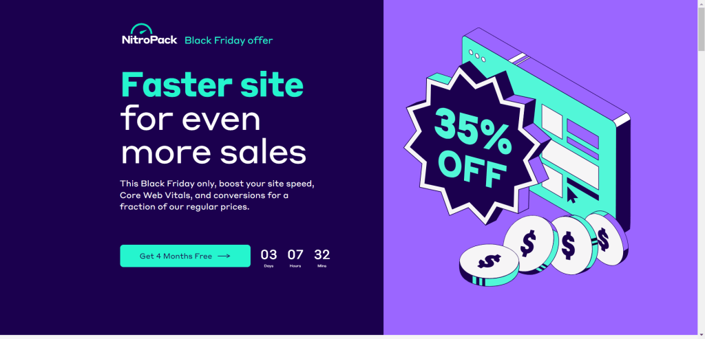 NitroPack BFCM Landing page