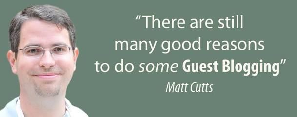 matt cutts guest blogging is done