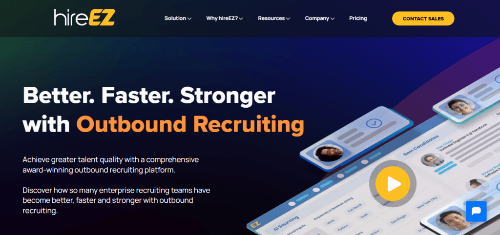 hireEZ Automation recruiting tool