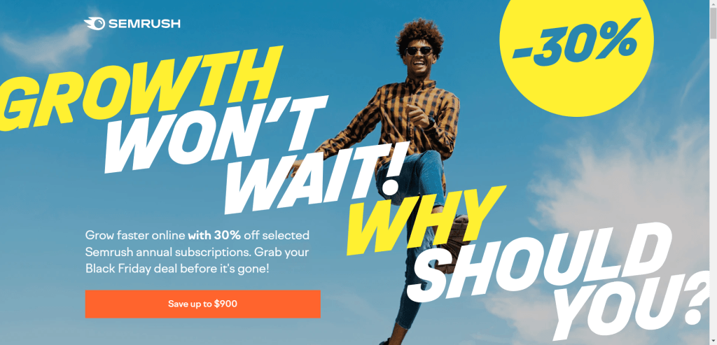 Semrush Black-Friday 30 Off Annual Pro & Guru Plans